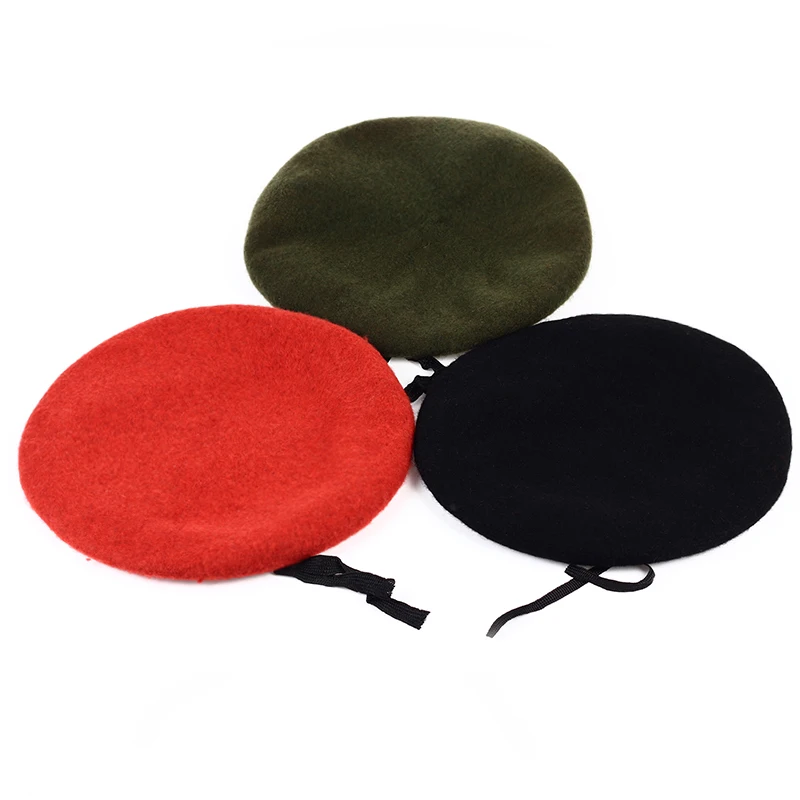 VORON Men and Women Pure Wool Beret Hat For Special Forces Soldiers Death Squads Military Training Camp Hats man in beret
