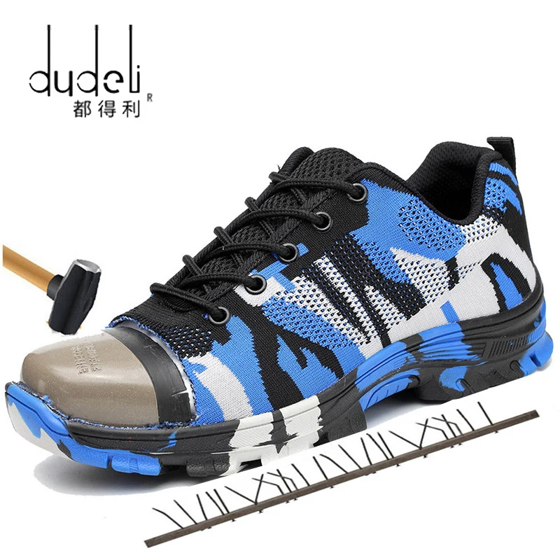 

Camouflage Boots Men Safety Work Shoes Army Military Boots timber land Sneakers Steel Toe Cap Hiking Shoes Indestructible Shoes
