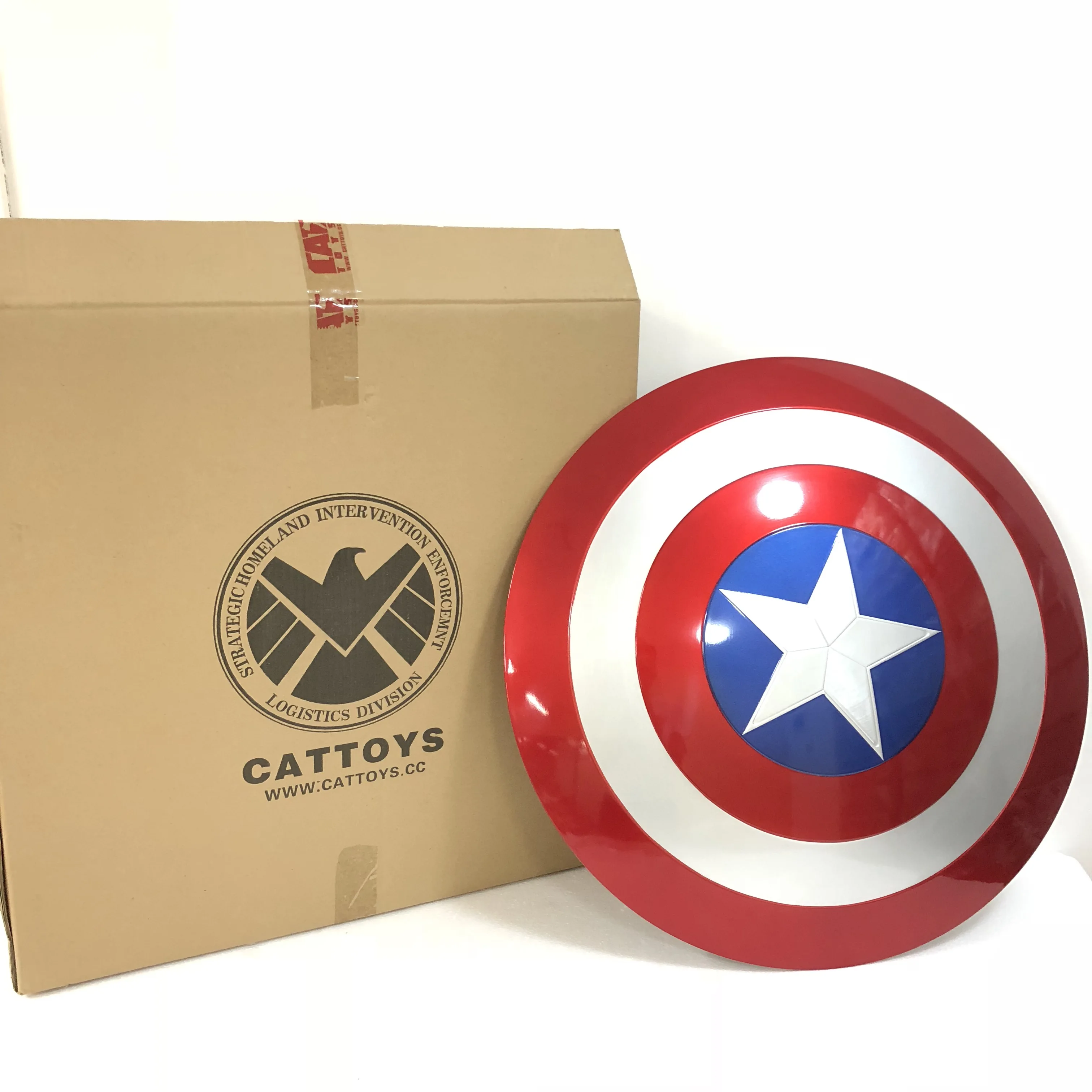 Cattoys Marvel Мстители 1:1 щит из АБС Капитан Америка Стива модель статуя 2" с оригинальной коробкой