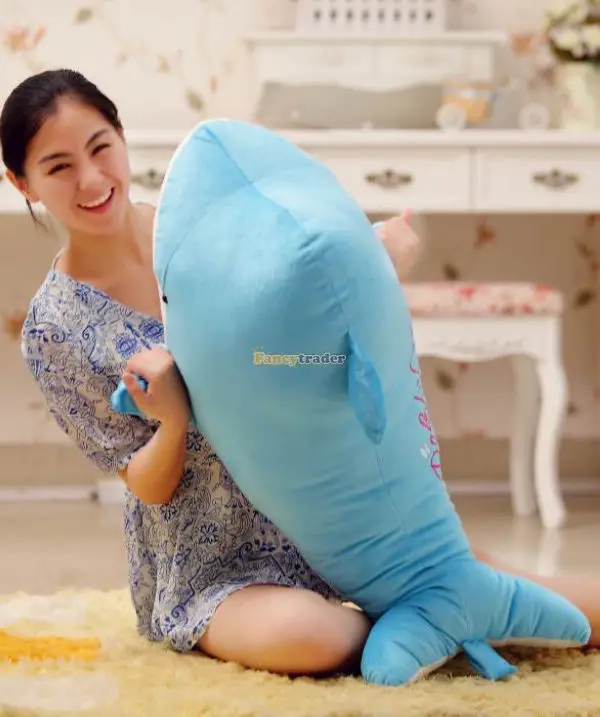 Fancytrader Cute Giant Plush Stuffed Dolphin 43'' 120 cm Good Gift, Free Shipping, 2 Colors for choices FT90106 (4).jpg