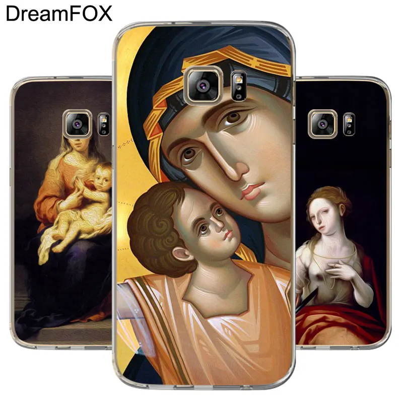 

DREAMFOX M305 Virgin Mary Soft TPU Silicone Cover Case For Samsung Galaxy S5 S6 S7 S8 S9 S10 S10E Lite Edge Plus