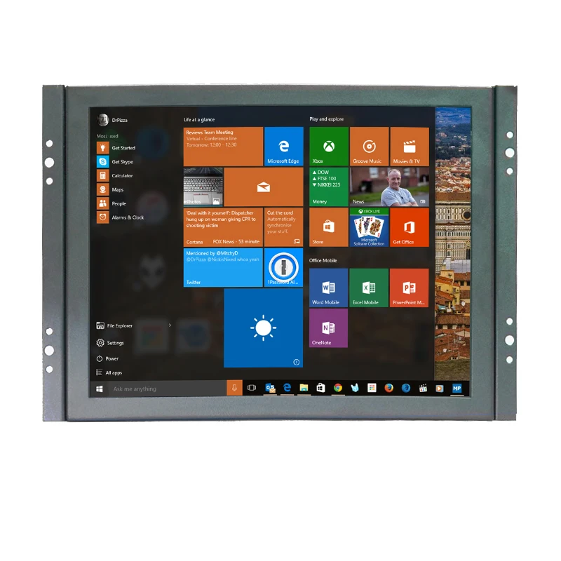 US $85.90 1024x768 High Resolution 43 Mini 8 Inch VGA Touch Monitor HDMI Monitor With Resistive Touch Screen