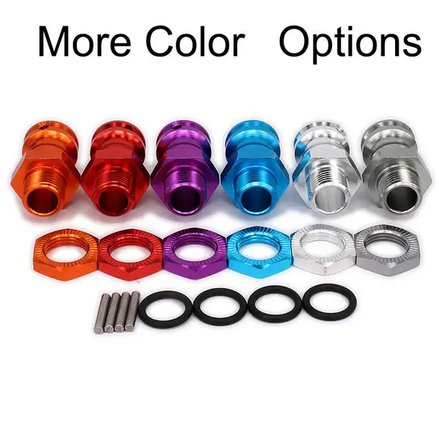 Cheap Wheel Hub M17 17mm Hex adapter M23 23mm 1/8 RC Car Upgraded Parts HSP Extension Adapter 12mm Nut  x4 Longer Combiner Coupler