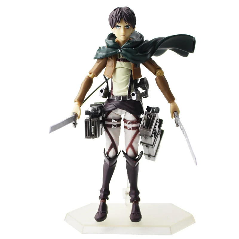 Атака на фигурка Титан игрушка Figma 203 Mikasa Figma 207 Eren Yeager 213 Levi Ackerman с оружием аниме модель куклы для детей