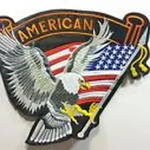 Пользовательские флаг патчи высококачественный американский флаг орла звезды Вышитые Швейные Патч джинсовая куртка байкерские гонки