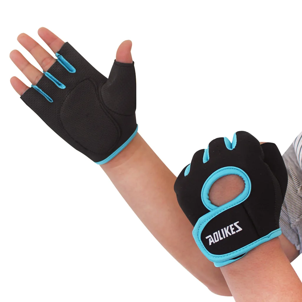 SALE Outdoor Weight Fitness Riding font b Gloves b font Bicycle Dumbbell Training Exercise Half Finger