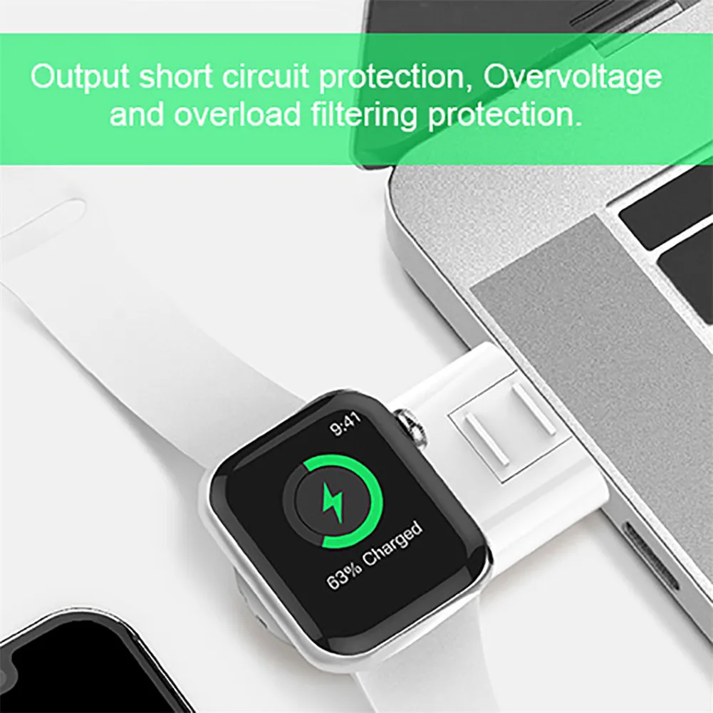 Быстрая USB Зарядное устройство Беспроводной Магнитная Зарядка переносное Беспроводное зарядное устройство для часов Apple Watch Зарядное устройство 4/3/2/1 серии