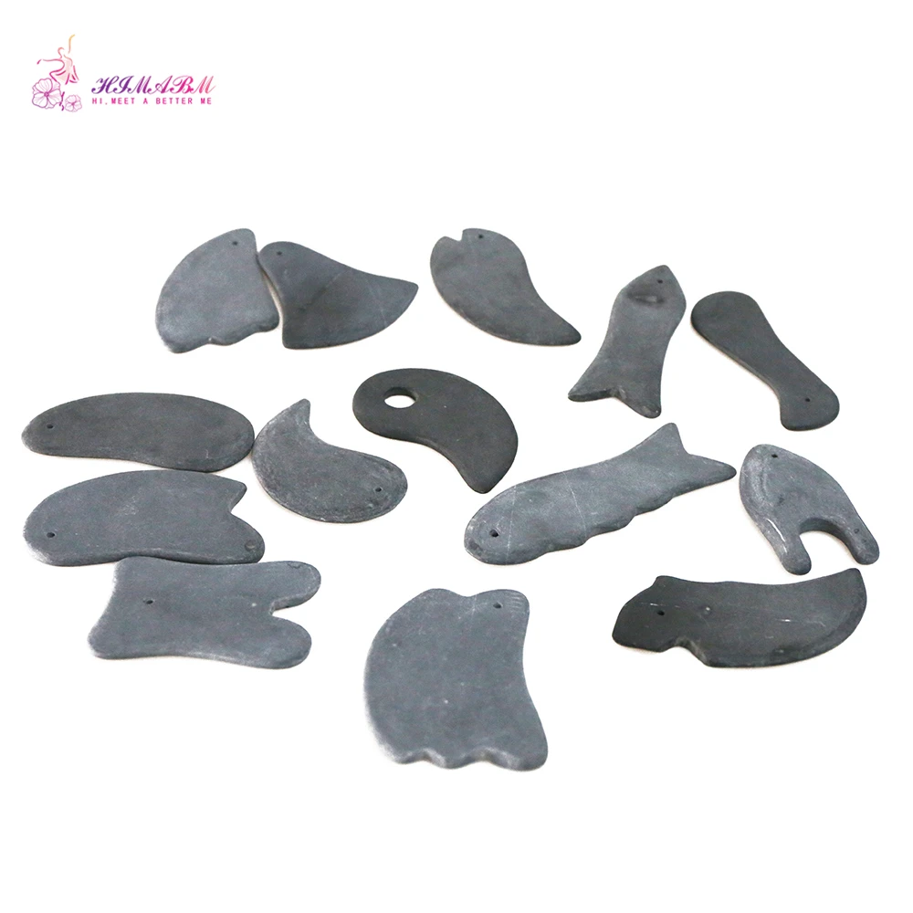 HIMABM 14 Pieces Natural Stone Needle Relax Guasha Board For Wrinkle Removal Whitening Face Care Beauty Face HIMABM 14 Pieces Natural Stone Needle Relax Guasha Board For Wrinkle Removal Whitening Face Care Beauty Face