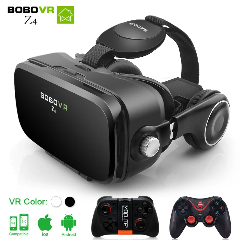 Очки виртуальной реальности VR КОРОБКА BOBOVR Z4 VR Очки Виртуальной Реальности очки 3D очки google Картон мини 2.0 бобо vr гарнитура Для 4.3-6.0 смартфон очки виртуальной реальности