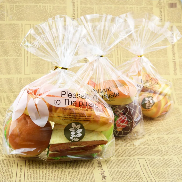 Bolsa de plástico para pan tostado, paquete de panadería, bolsas de pastel,  DIY, hecho a mano, 4 tamaños, suministros de tienda|plastic bra|bag sizebra  package - AliExpress