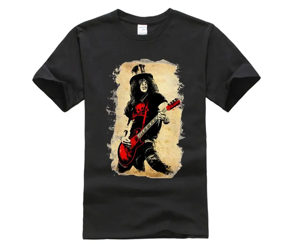 

GILDAN Slash Vintage Math T Shirt Gun N Rose Music Men Tshirt Short Sleeve Clothes Humor Rock Band Cotton Teenage Print T-Shirts