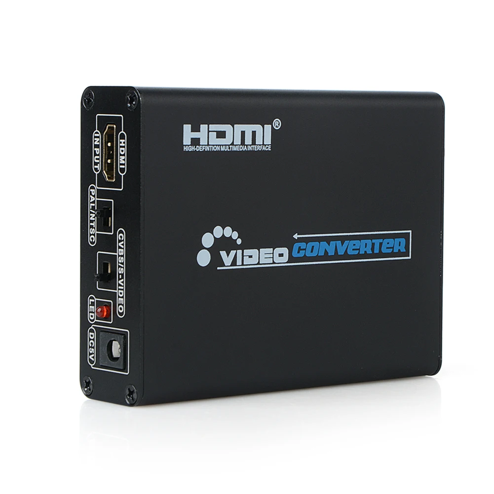 HDMI К AV S-Video CVBS видео преобразователь HDMI к SVIDEO+ S видео коммутатор адаптер HD 3RCA PAL/NTSC Переключатель для ТВ ПК Blue-Ray DVD