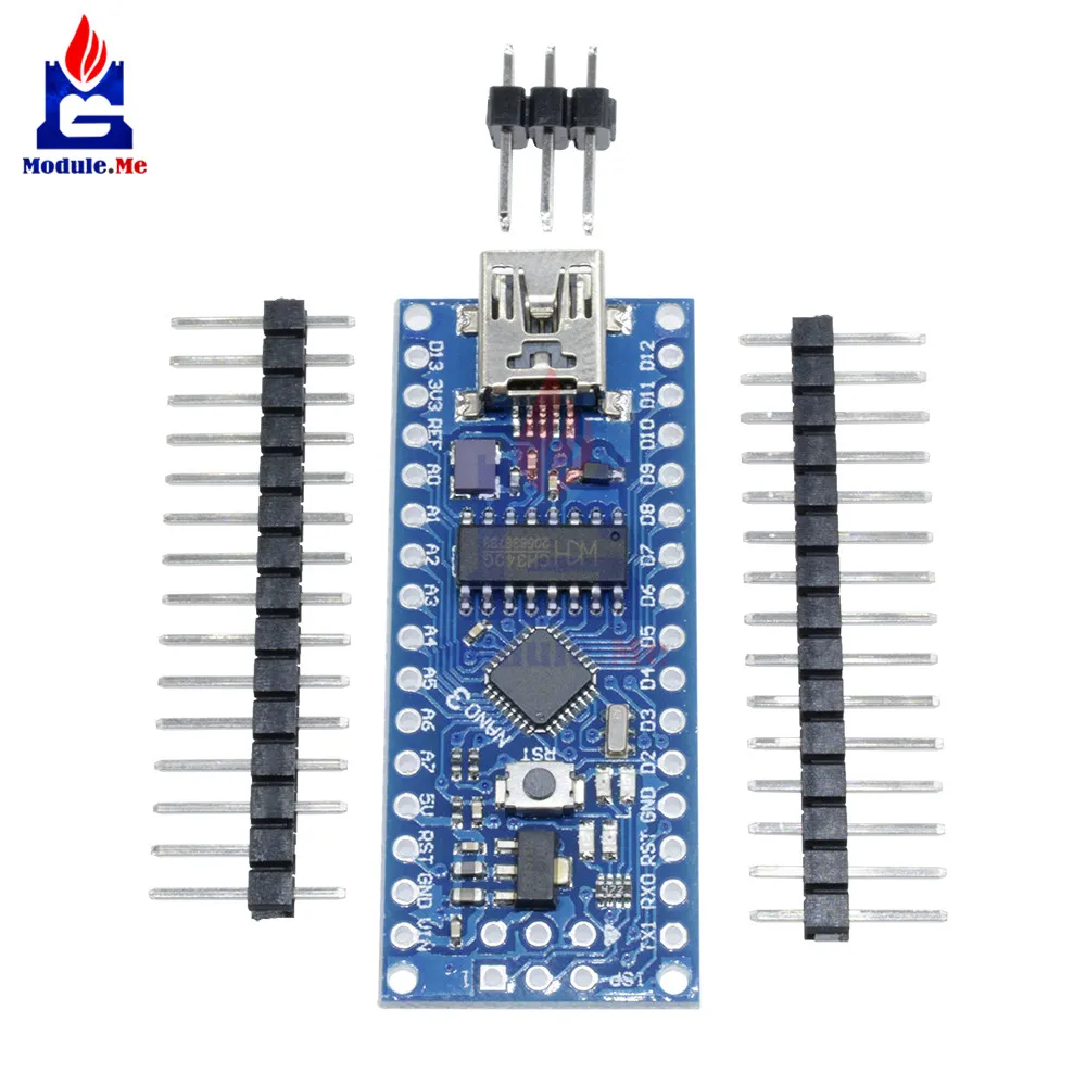 

Nano V3.0 3.0 ATmega168 CH340G CH340 Mini USB UART Interface Board Micro controller Module 3.3V 5V Microcontroller