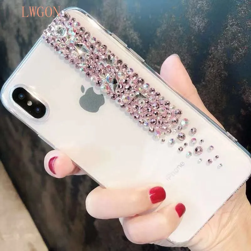 diamond drill case for Voor VIVO Y71 X21 V7 PLUS X20 y65 Y53 Y69 transparent phone shell anti-fall |
