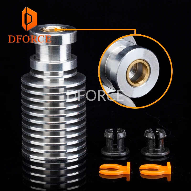 V6 غرفة تبريد الطارد المبرد ل E3D v6 hotend عن جميع المعادن لمسافات طويلة 1.75 مللي متر لتغذية 3D طابعة titan الطارد