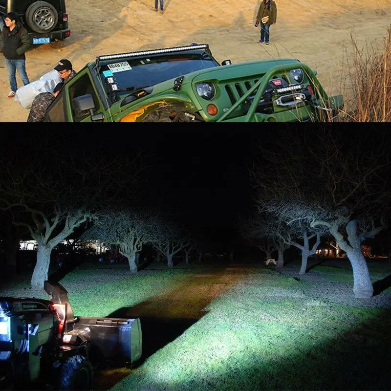Led Light Bar Off Road Led ComboSpot Bumper Light Bar Single Row Driving Work Light Lamp Offroad Lights for SUV Truck ATV Pickup Campers RV (6)