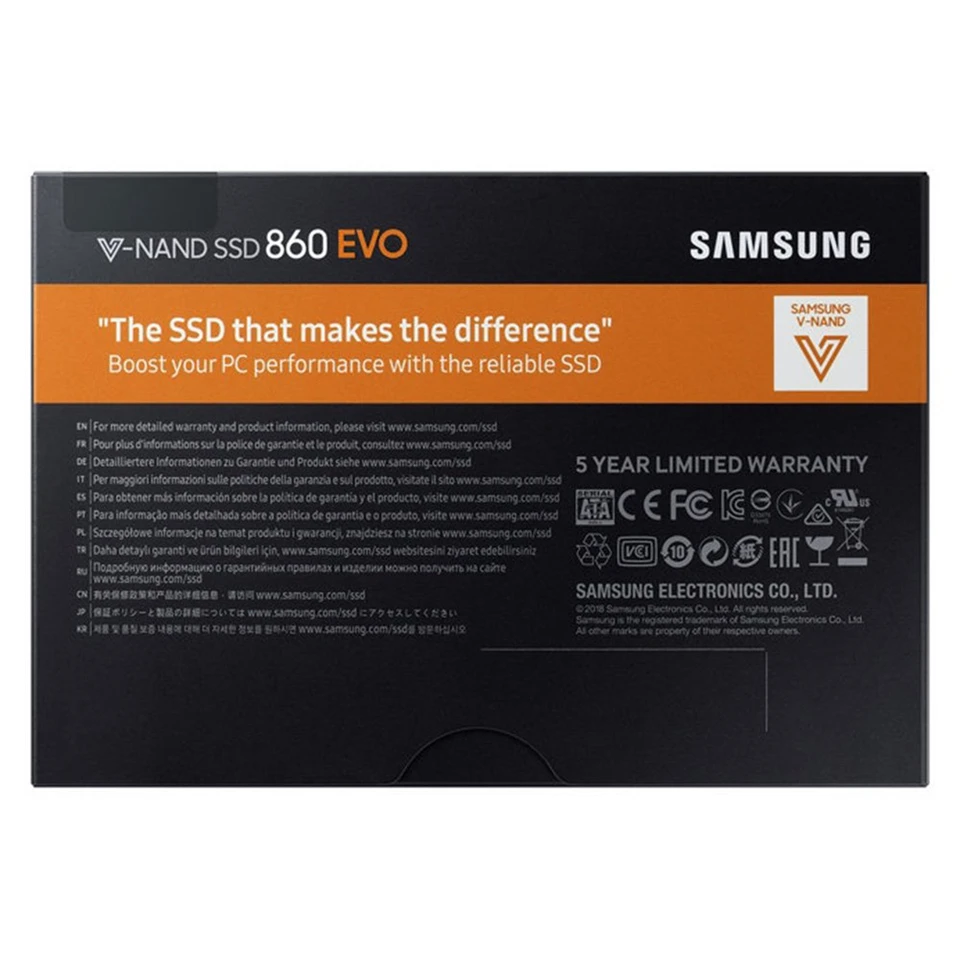 SAMSUNG 250 ГБ 500 ГБ 1 ТБ внутренний SSD 860 EVO твердотельный диск HD Жесткий диск SATA3 2,5 для ноутбуков настольных ПК