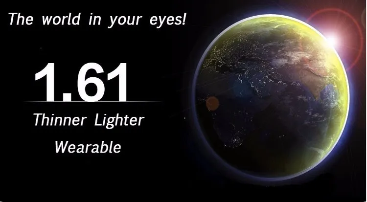Оптические 1,61 единое видение сферические НС ТСМ УФ линзы с диоптриями для близорукости, очки при дальнозоркости, астигматизма