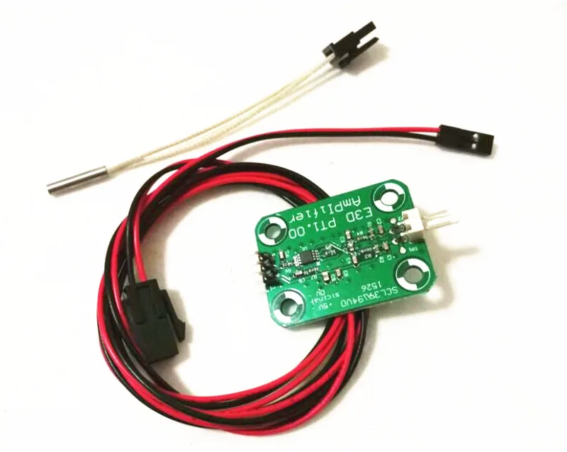 

Funssor Upgrade PT100 amplifier board+PT100 temperature sensor+cable kit for V6 hot end Reprap 3D printer