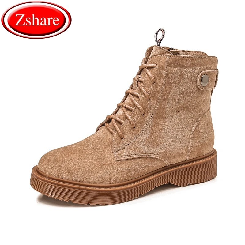 

Women Boots Martins 2019 Winter British Martins Vintage Ankle Boots Women Thick Heel Motorcycle Women's Shoes Plus Size