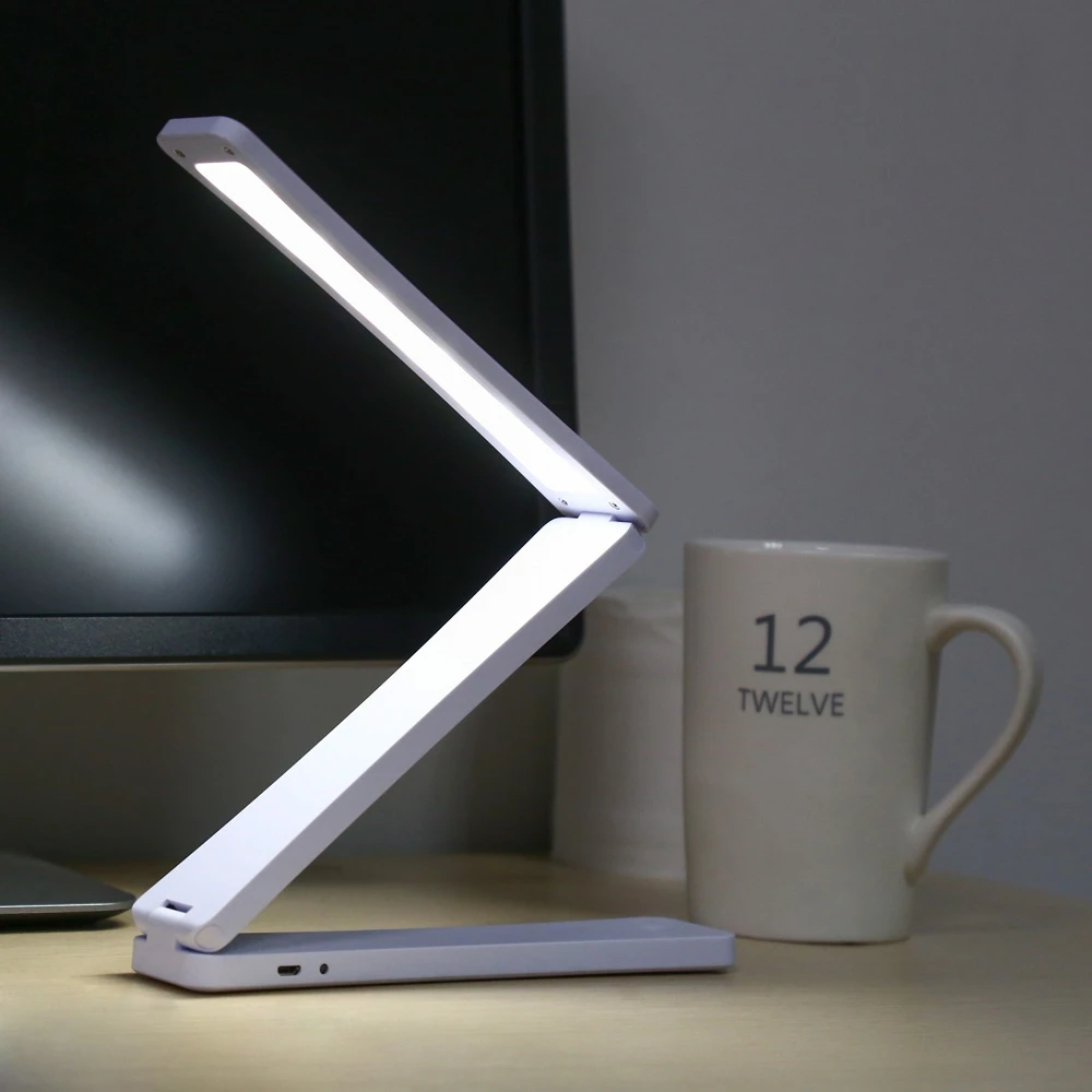 

New Creative Eye-protection Reading Desk Table Lamp 17 LEDs Folding Adjustable Portable Bright Mini Reading Book Night Light