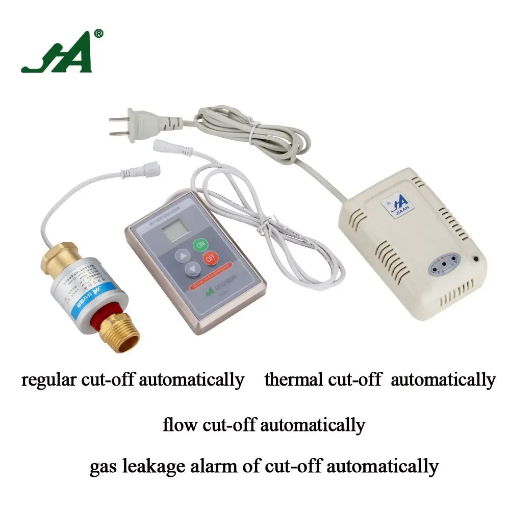 

Alarm Home JA882S A pipe fitting Gas Safety Valve Gas Leak Wireless Detector self defense stove shut off valve
