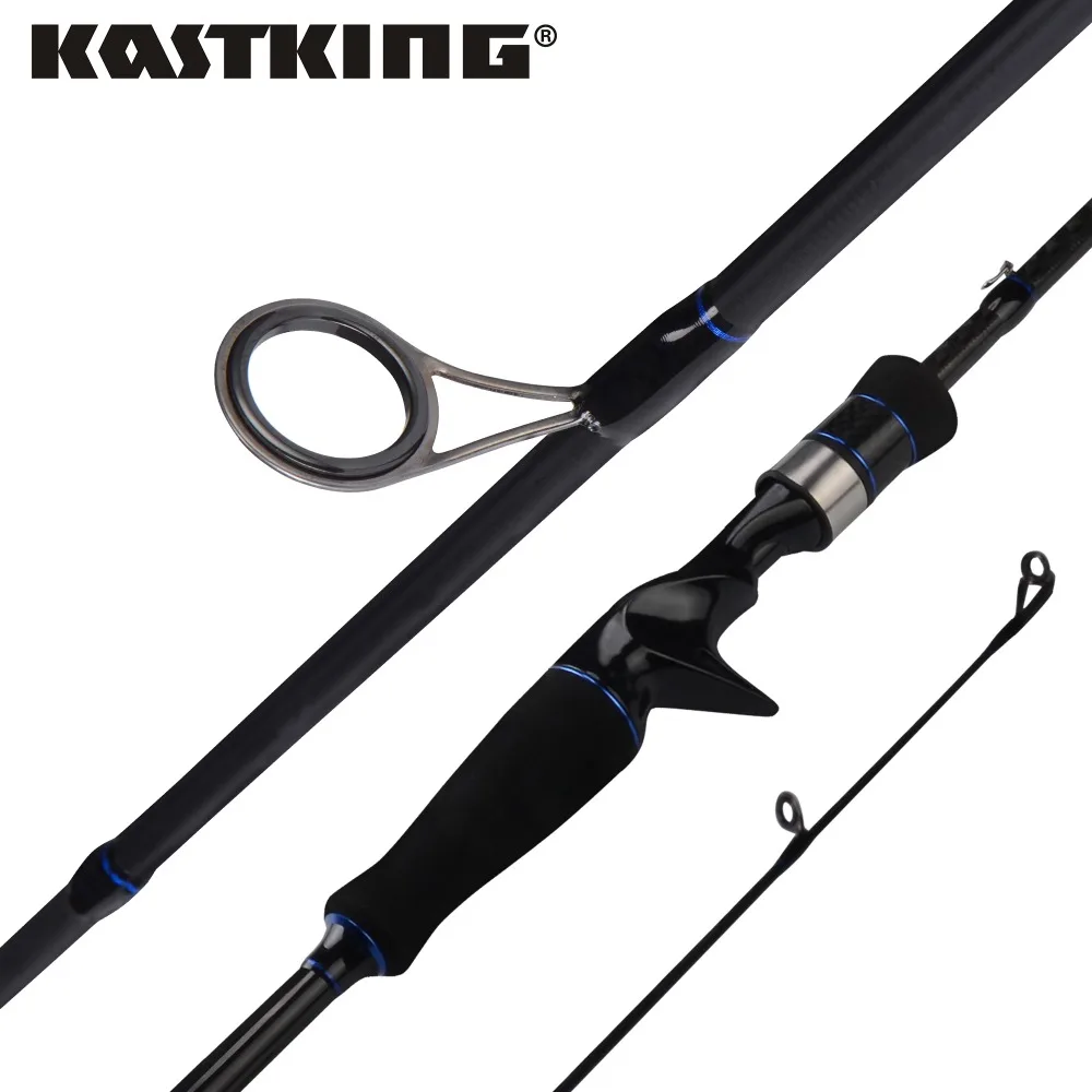 

KastKing Cadet 1.98m 2.10m Carbon Spinning Casting Fishing Rod Ceramic Guide Rings with 2 Rod Tips M ML MH Power MF Action