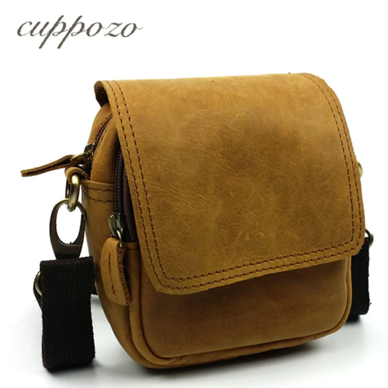Cuppozo Wholesale Price Small Yellow Messenger Bags Vintage Genuine
