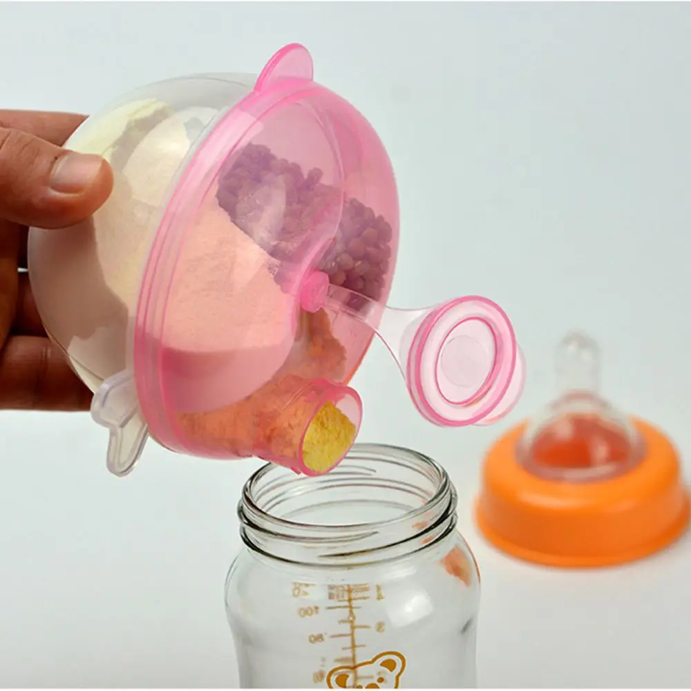Безопасный материал детская молочная смесь формула диспенсер контейнер для еды миска для кормления малышей 3 слоя походная коробка для детей ясельного возраста
