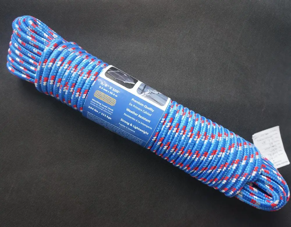 3/8''X100' Multi Purpose Saxon recreational and Camping Rope Fishing