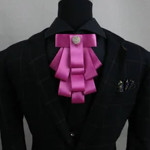 Элегантный роскошный многослойный формальный свадебный деловой офисный стиль галстук-бабочка галстук ручной работы костюм с бабочками воротник галстуки-бабочки