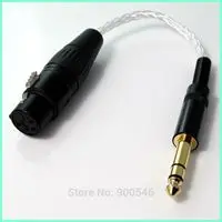 8 ядер 5N PCOCC с серебряным покрытием 4-контактный разъём xlr сбалансированный двойной 2 RCA аудио адаптер для наушников кабель-удлинитель