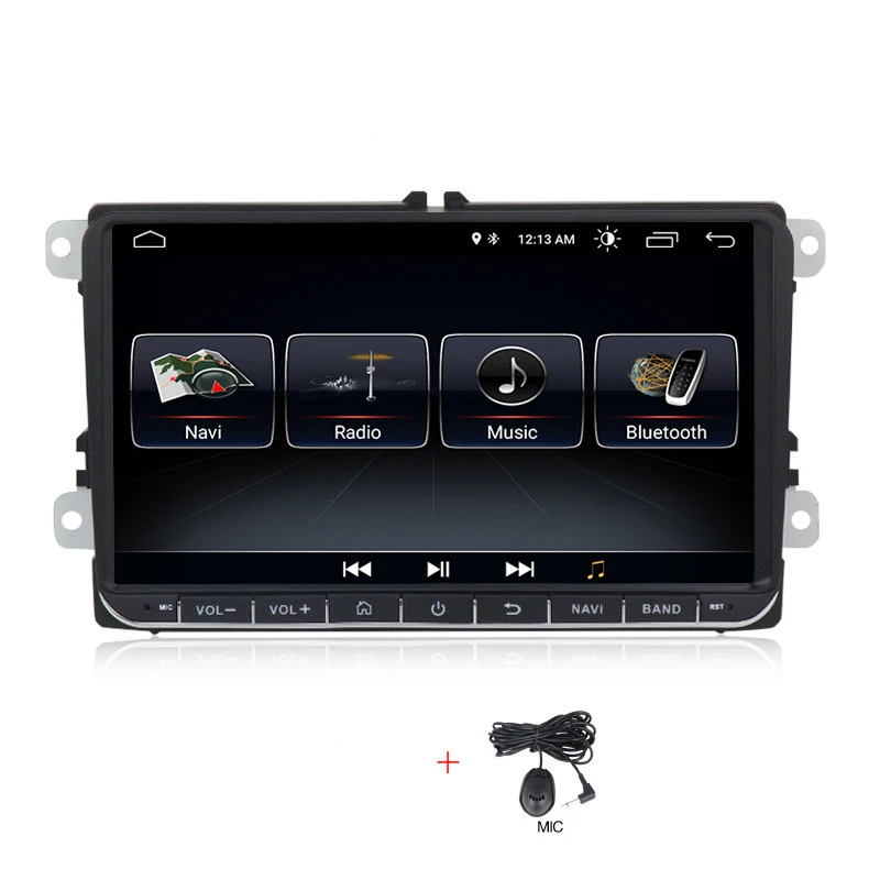 Автомагнитола android 8,0 gps навигация 9 дюймов сенсорный экран wifi Автомобильный мультимедийный видео плеер для Skoda Octavia passat B6 - Цвет: Car DVD