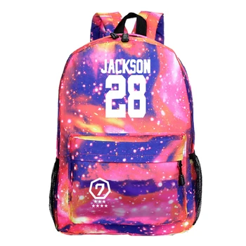 

Fashion GOT7 Backpack New Pattern 28 Jackson Laptop Mochila Beautiful Men Women Boys Girls Back to College Knapsack