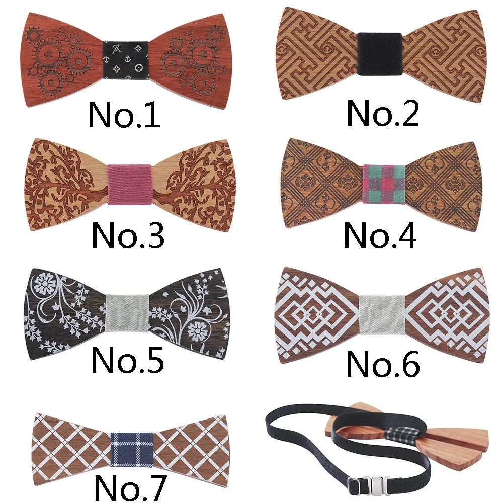 VEEKTIE дизайн деревянная бабочка натуральная древесина Carven галстуки-бабочки для мужчин Gentlman Свадебная вечеринка Новинка пледы Cravate