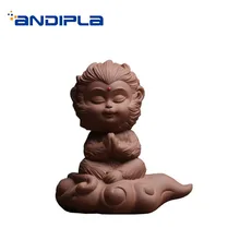 Креативная Обезьяна Король Чай ПЭТ/Керамическая облачная статуя животного Китайский кунг-фу чайный сервиз аксессуары мини маленькие украшения ремесла Искусство