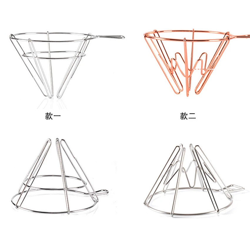 V60 фильтр для кофе эспрессо из нержавеющей стали капельница фильтр держатель чашки Твердые капельная Кофеварка бытовые кухонные аксессуары