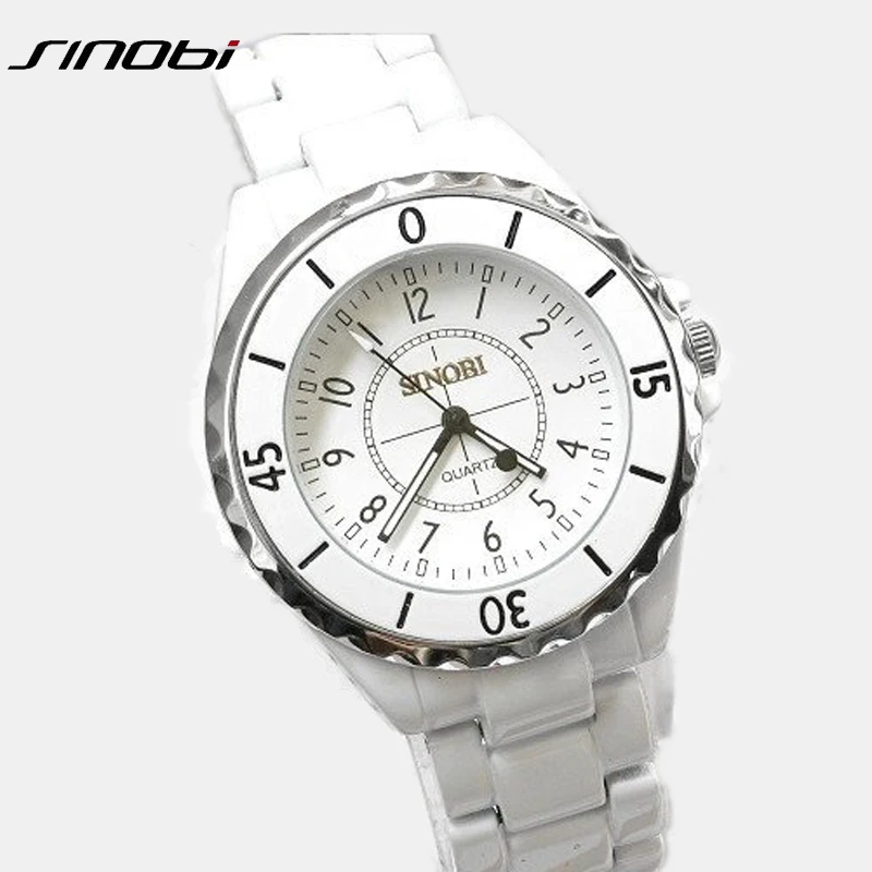 Prix pour Mode marque Sinobi dames luxe métal Quartz montres unisexe cadeau montre blanc noir amoureux couple montre - bracelet 1850 Prix pour Mode marque Sinobi dames luxe métal Quartz montres unisexe cadeau montre blanc noir amoureux couple montre - bracelet 1850