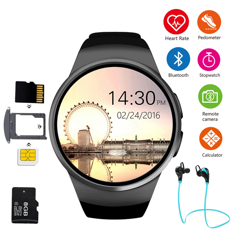 

Phone Fitness Smart Watch Ladies Male Heart Rate Monitor Blood Pressure Bluetooth Pedometer Men's Sports Watch for Running