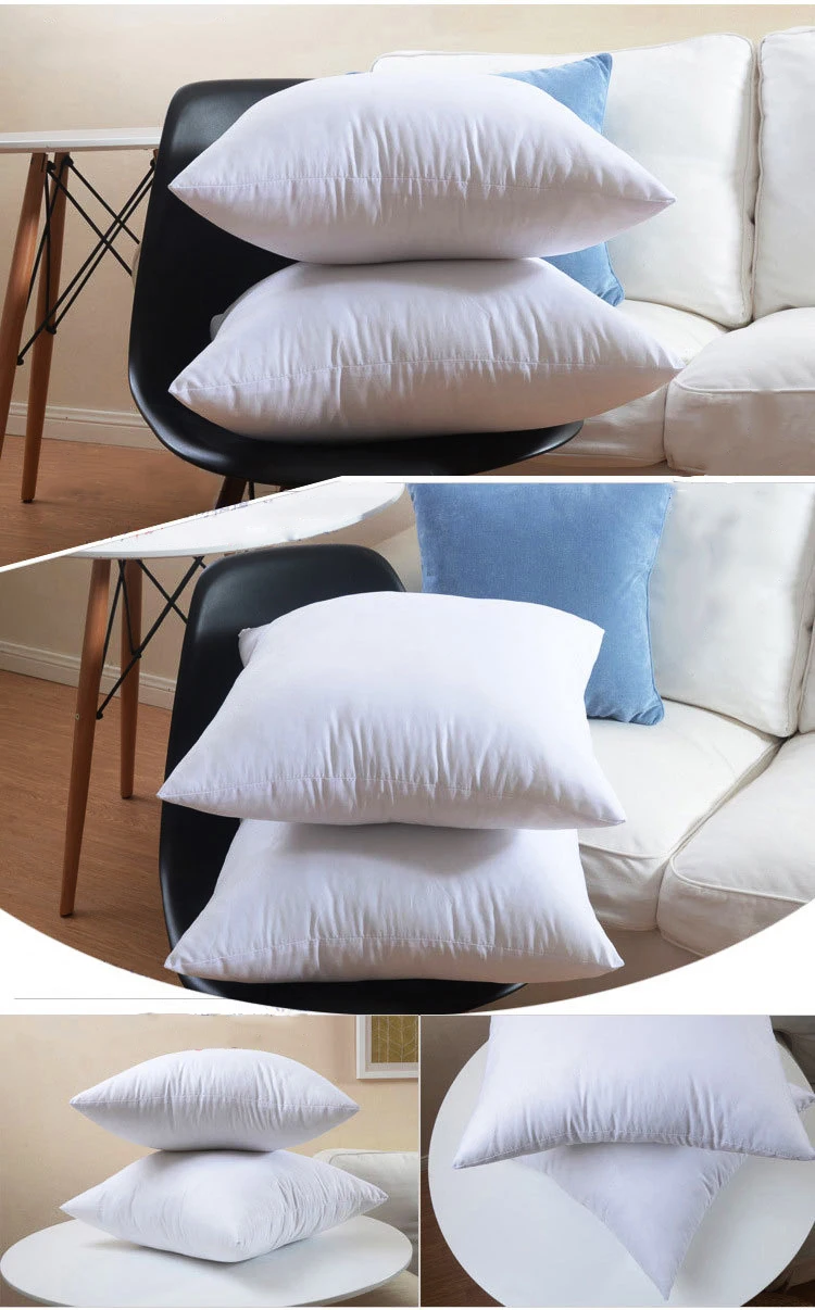 Подушка DIY основной белый внутренний наполнитель из хлопка; куртка на подкладке для дивана, автомобиля, мягкая подушка вставка подушки для домашнего декора, украшения для дома размером 45*45 см