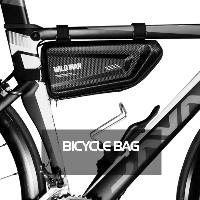 Waterproof Bike Triangle Bag Hard Shell MTB Road Bicycle Tube Frame Pack Carrier