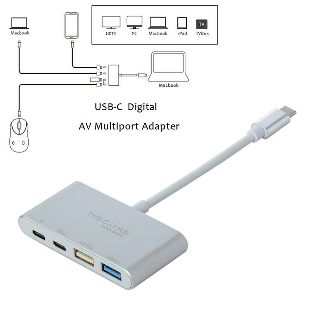 Cheap USB 3.1 Type-C to PD USB-C USB 2.0 3.0 4 Ports Splitter Hub Adapter USB Hubs for Mobile Phone PC Computer Accessories Cheap USB 3.1 Type-C to PD USB-C USB 2.0 3.0 4 Ports Splitter Hub Adapter USB Hubs for Mobile Phone PC Computer Accessories