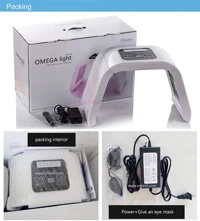 

Omega LED Photon Light Therapy Home Use Facial Body Beauty SPA PDT Mask Skin Tighten Rejuvenation Acne Wrinkle Remover 7 Color