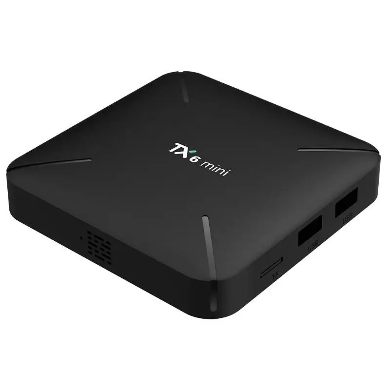 TX6 Android 9,0 Смарт ТВ коробка 2G+ 16G Allwinner H6 4 ядра 2,4G, Wi-Fi, Декодер каналов кабельного телевидения Mali-T720 DC 5 V/2A Media Player США/ЕС