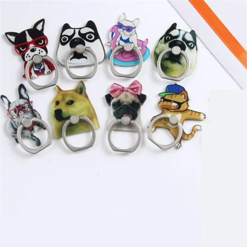 

UVR 360 Degree Cool Dog Animal Holder Finger Ring Mobile Phone Stand Holder For iPhone/Samsung/Xiaomi Ring All Phone Holder
