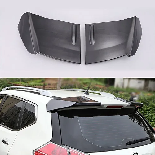 Для Nissan X-Trail Rogue T32 Автомобильный багажник для губ задний Аэро дополнительный спойлер крыло крышка отделка жемчуг белый серый черный - Цвет: Gray