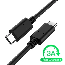 3A High Speed USB Type C To USB C Cable Reversible Connector Charging&Data Sync For Samsung Galaxy S9 Google Pixel MacBook Pro