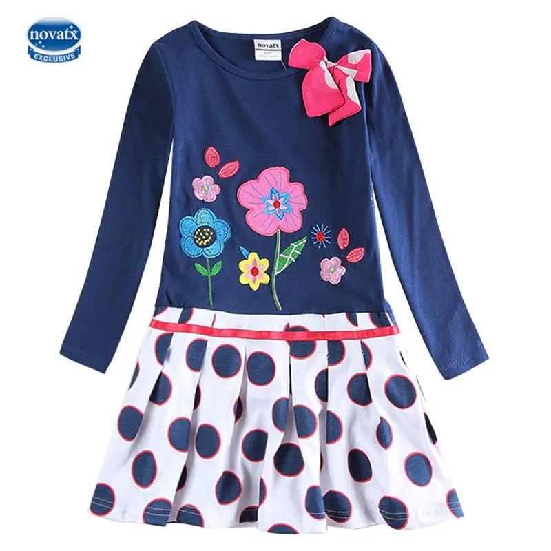 novatx H6241 Flower girl Dress Fashion children clothes nova kids wear