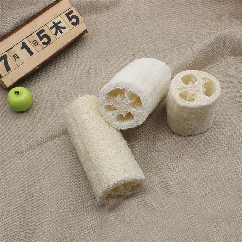New Natural Loofah Bath Body Scrubber Pad Shower Spa Body Scrubber Remover bathroom accessories Bathing Massage Sponge #3d18 (3)
