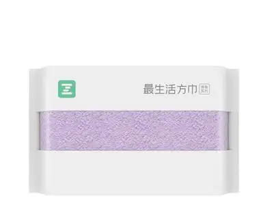 1 шт 2 шт 5 шт Xiaomi ZSH квадратное полотенце полиэфирное антибактериальное полотенце Oeko-Tex стандарт хлопок водопоглощение для умного дома H30 - Цвет: purple 1pc Square To